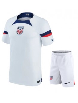 Förenta staterna Replika Hemmakläder Barn VM 2022 Kortärmad (+ byxor)